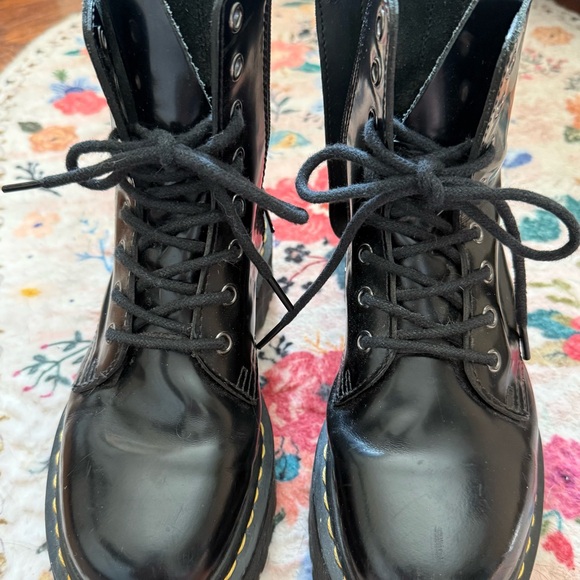 Dr. Martens Black Jadon Combat Boots - Picture 1 of 7